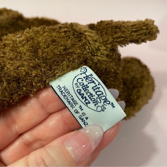 Vintage Ganz Heritage Collection 10” long Soft Spot Puppers #5260 Brown Dog Pup… - Picture 8 of 10